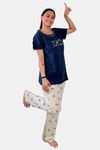 Sweetmoon Plus Size Loungewear - Blue — thumbnail 4